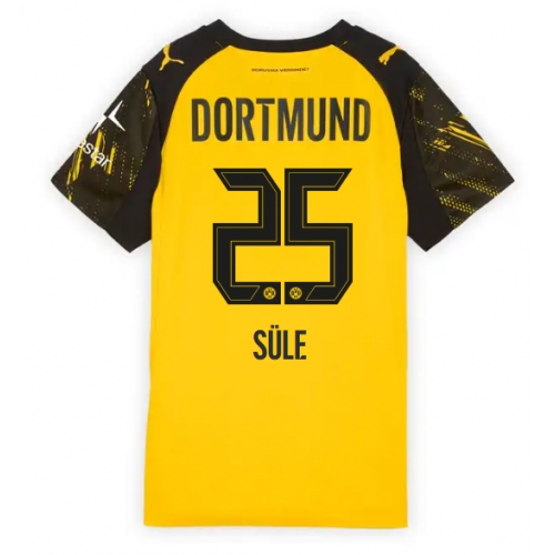 Billige Fotballdrakt Borussia Dortmund Niklas Sule #25 Replika Hjemmedrakt Dame 2025-26 Kortermet Billige Fotballdrakt Borussia Dortmund Niklas Sule #25 Replika Hjemmedrakt Dame 2025-26 Kortermet